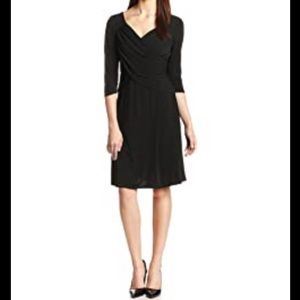 NY Collection B-Slim medium faux wrap dress
